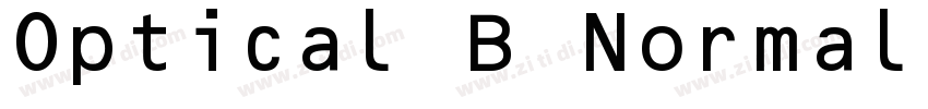 Optical B Normal字体转换